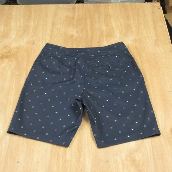GREG NORMAN Play Dry Dot Cluster Bermuda Shorts Women's Size 6 Navy Blue - Picture 5 of 9